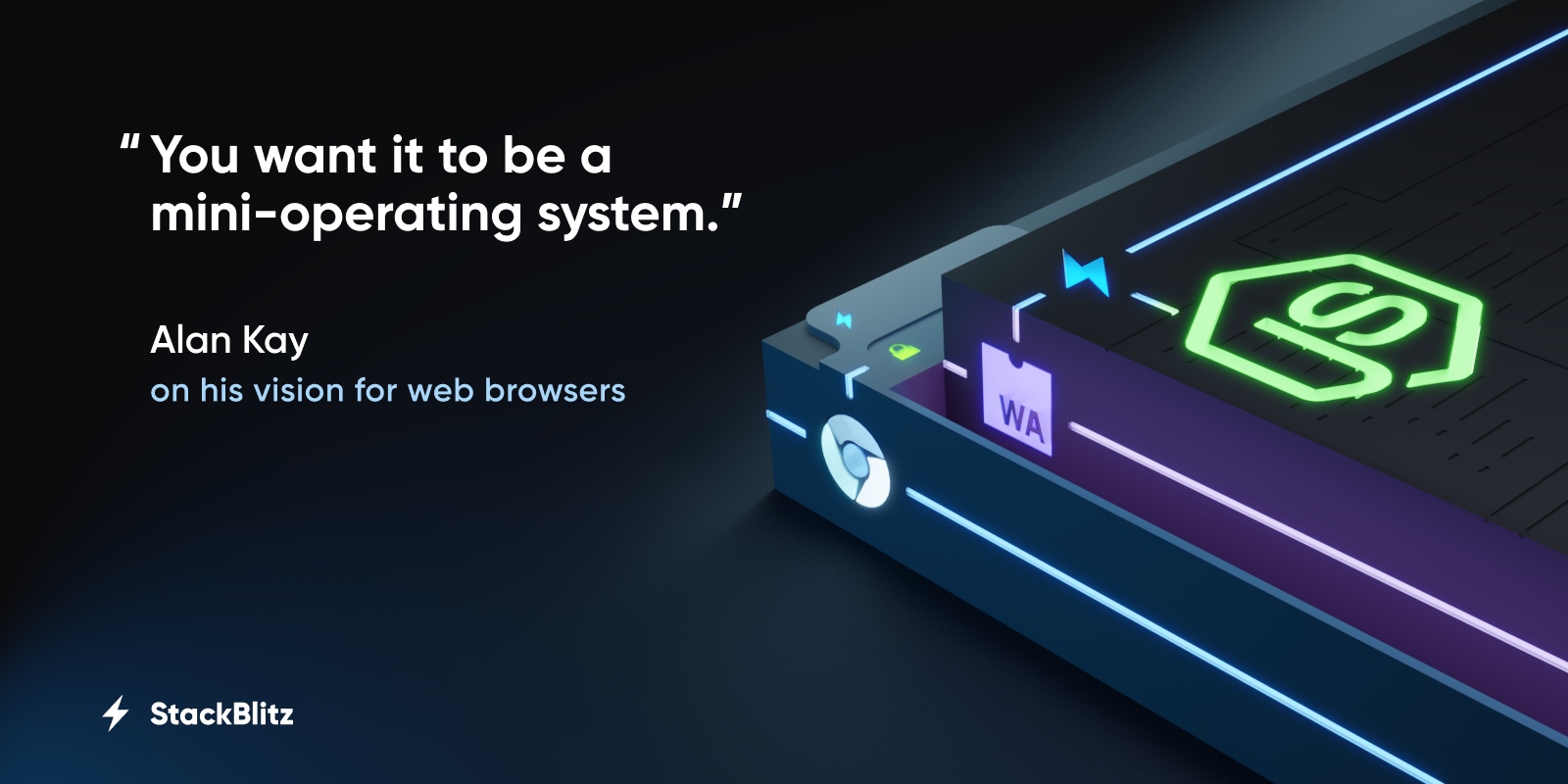 Vista de WebContainers by StackBlitz