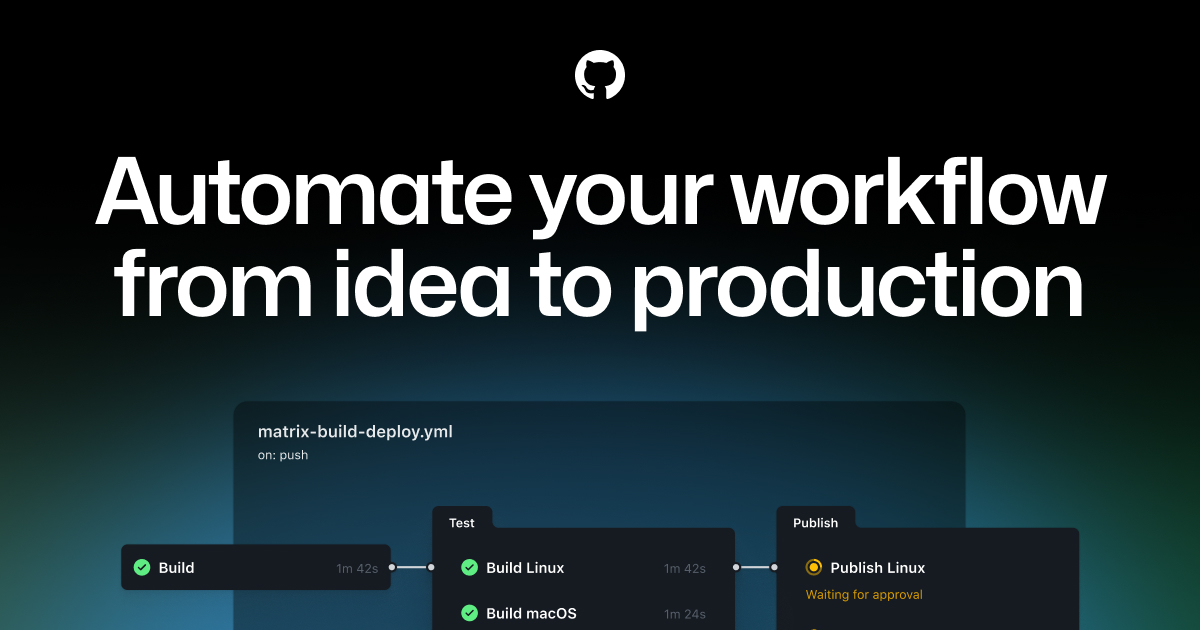 Vista de GitHub Actions